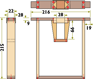 Half Width B.S. Frame with Cellspace