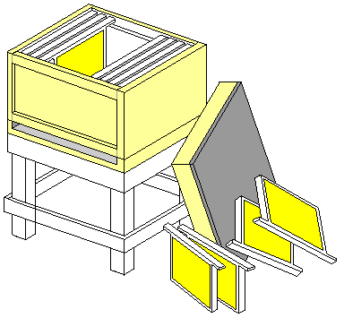 Hive prepared to receive a swarm