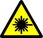 Laser Radiation, Safety symbol