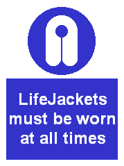 Lifejackets must be worn, Safety symbol
