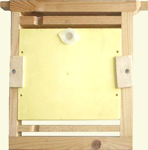 rear view of Jenter comb box in half width frame