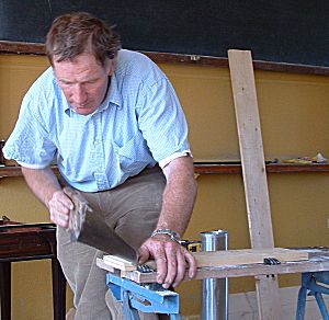 Precision woodwork using hand tools, Photo.... John Burgess