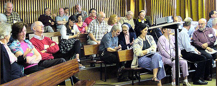 The usual suspects waiting for thje lecture to begin