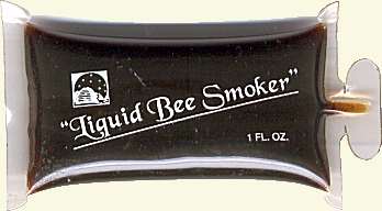 Front view of liquid smoke sachet