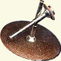 two cutting discs mounted on mandrels