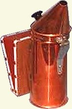 Large copper bee smoker, from Thorne photo