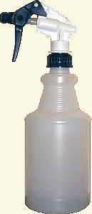 Trigger bottle for spraying liquid smoke