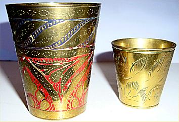 Brass Drinks measures