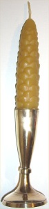 Candle in holder