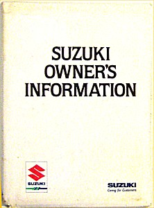 Suzuki Supercarry Owners Handbook 1966 to 1994
