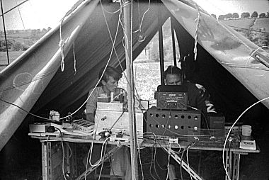 Phil G3MCP operating at Nfd in the 1960s