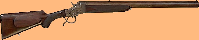Seven barrelled .22 long goose rifle of Belgian make